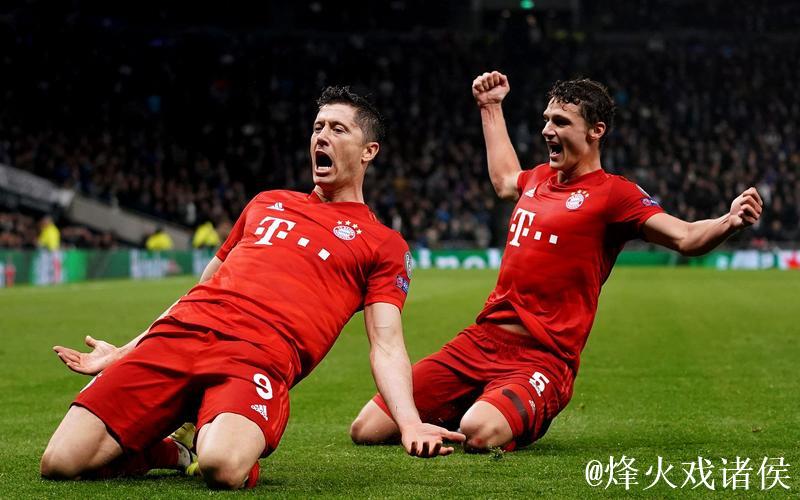 欧冠-格纳布里四球莱万两响 拜仁7-2大胜热刺